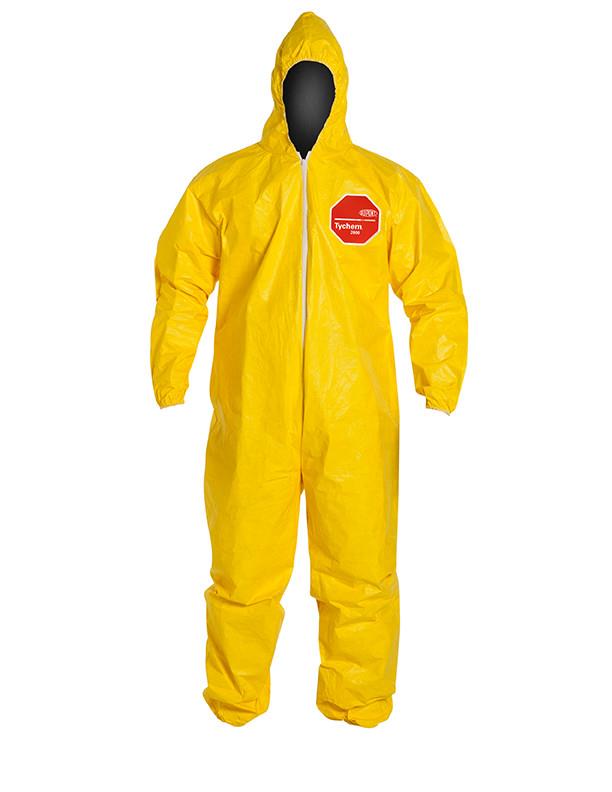 TYCHEM 2000 BOUND SEAM HOODED COVERALL - Tagged Gloves